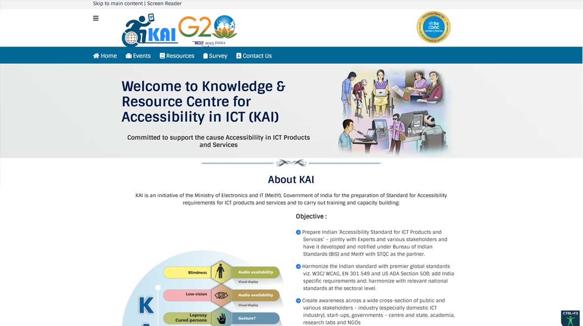 ictaccessibility web page